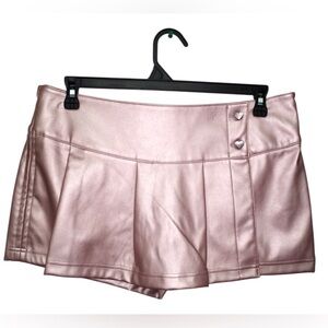 Metallic Dusty Pink Mini Skort 💖